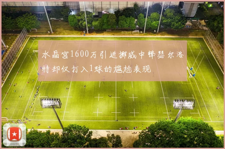 水晶宫1600万引进挪威中锋瑟尔洛特却仅打入1球的尴尬表现
